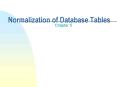 Normalization of Database Tables