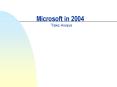 Microsoft in 2004
