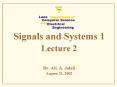 Signals and Systems 1