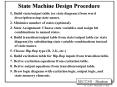 State Machine Design Procedure