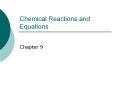 Chemical Reactions and Equations