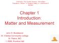 Chapter 1 Introduction: Matter and Measurement