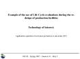 Example of the use of Life Cycle evaluations during the redesign of production facilities