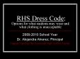RHS Dress Code: Options for what students may wear and what clothing is unacceptable