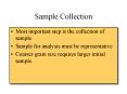 Sample Collection