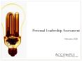 Personal Leadership Assessment