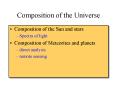 Composition of the Universe