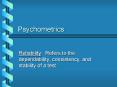 Psychometrics