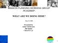 MISSION PLANNING WORKING GROUP ROADMAP WHAT ARE WE DOING HERE May 19, 2008