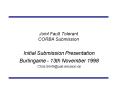 Joint Fault Tolerant CORBA Submission