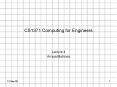 CS1371 Computing for Engineers