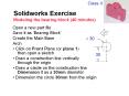 Solidworks Exercise Modeling the bearing block 40 minutes