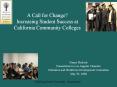 A Call for Change? Increasing Student Success at California Community Colleges
