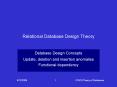 Relational Database Design Theory