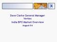 Dave Clarke General Manager Vertex