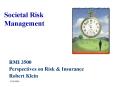 Societal Risk Management
