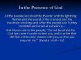 In the Presence of God