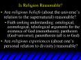 Is Religion Reasonable