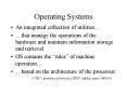 Operating Systems
