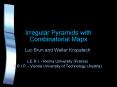 Irregular Pyramids with Combinatorial Maps