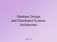 Database Design and Distributed Systems Architecture