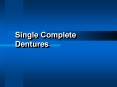 Single Complete Dentures