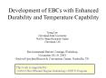 Development of EBCs with Enhanced Durability and Temperature Capability
