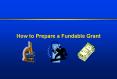 How to Prepare a Fundable Grant
