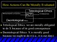 How Actions Can Be Morally Evaluated