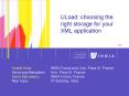 ULoad: choosing the right storage for your XML application