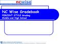 NC Wise Gradebook PERCENT STYLE Grading Middle and High School