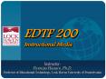 EDTF 200 Instructional Media