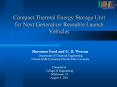 Compact Thermal Energy Storage Unit for Next Generation Reusable Launch Vehicles