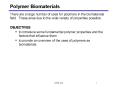 Polymer Biomaterials