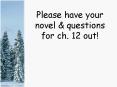 Please have your novel