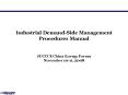 Industrial DemandSide Management Procedures Manual