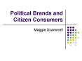 Political Brands and Citizen Consumers