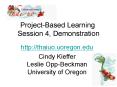 ProjectBased Learning Session 4, Demonstration