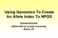 Using Genomics To Create An Allele Index To NPGS