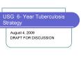 USG 6 Year Tuberculosis Strategy