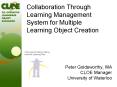 Collaboration Through Learning Management System for Multiple Learning Object Creation