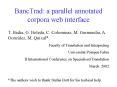 BancTrad: a parallel annotated corpora web interface