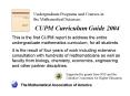 This is the first CUPM report to address the entire undergraduate mathematics curriculum, for all st