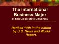 The International Business Major at San Diego State University