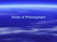 Kinds of Philosophers