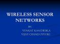 WIRELESS SENSOR NETWORKS