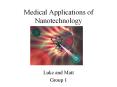 Medical Applications of Nanotechnology