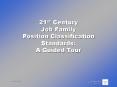 21st Century Job Family Position Classification Standards: A Guided Tour