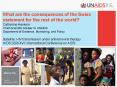 What are the consequences of the Swiss statement for the rest of the world Catherine Hankins Chief S