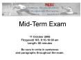 MidTerm Exam